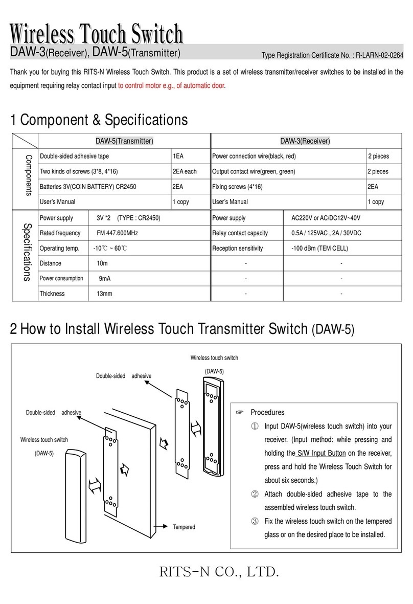 RITS-N DAW-3 User manual