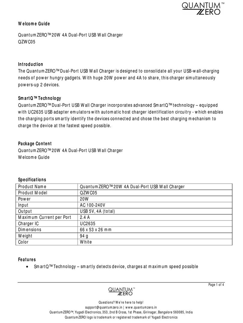 QuantumZERO QZWC05 Welcome guide