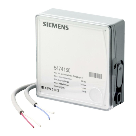Siemens AEW310.2 User manual