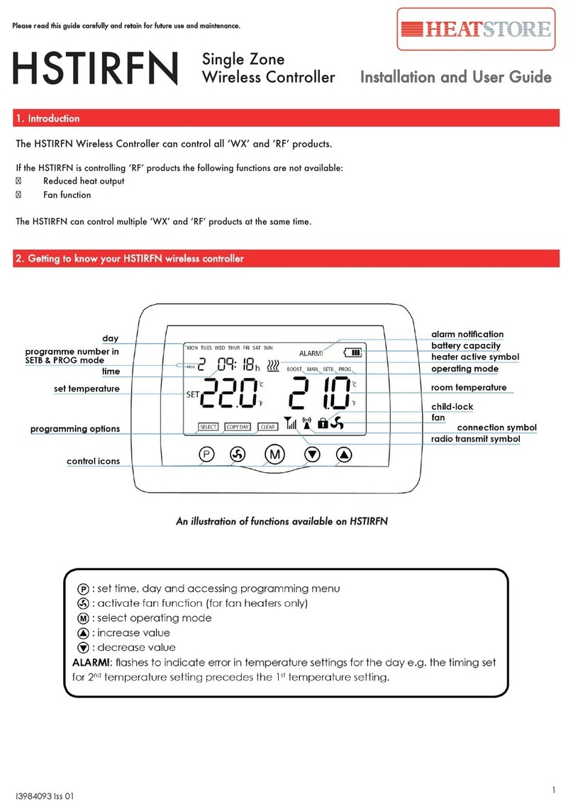 Heatstore HSTIRFN User manual