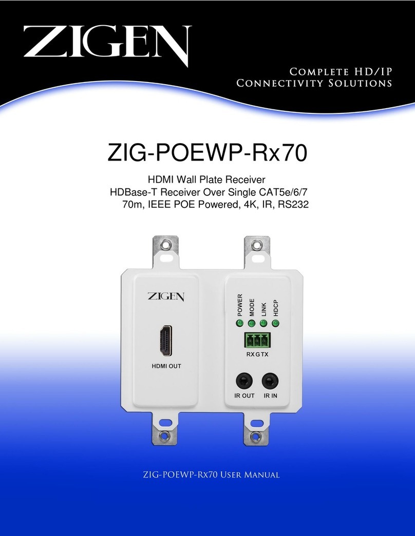 Zigen ZIG-POEWP-R 70 Series user manual