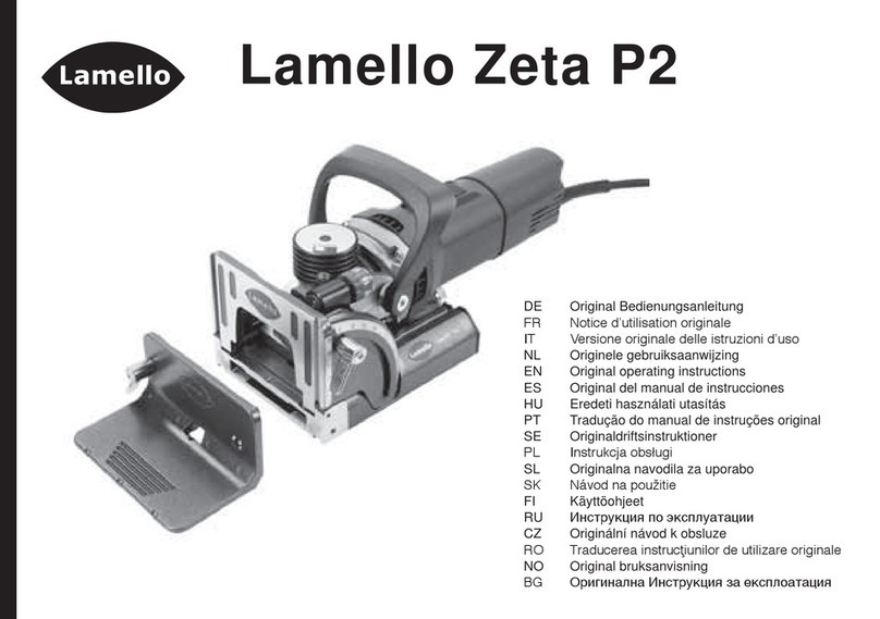 Lamello Zeta P2 Original operating instructions