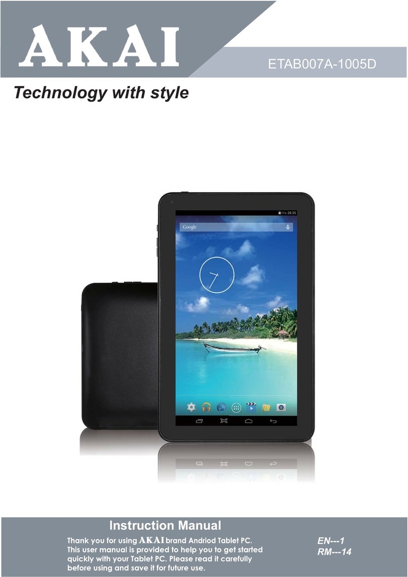 Akai ETAB007A-1005D User manual