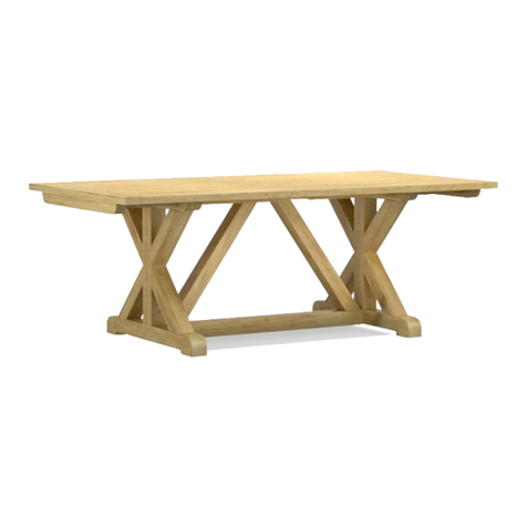 Williams-Sonoma MORGAN RECT 80 DINING TABLE User manual Williams-Sonoma MORGAN RECT 80 DINING TABLE User manual