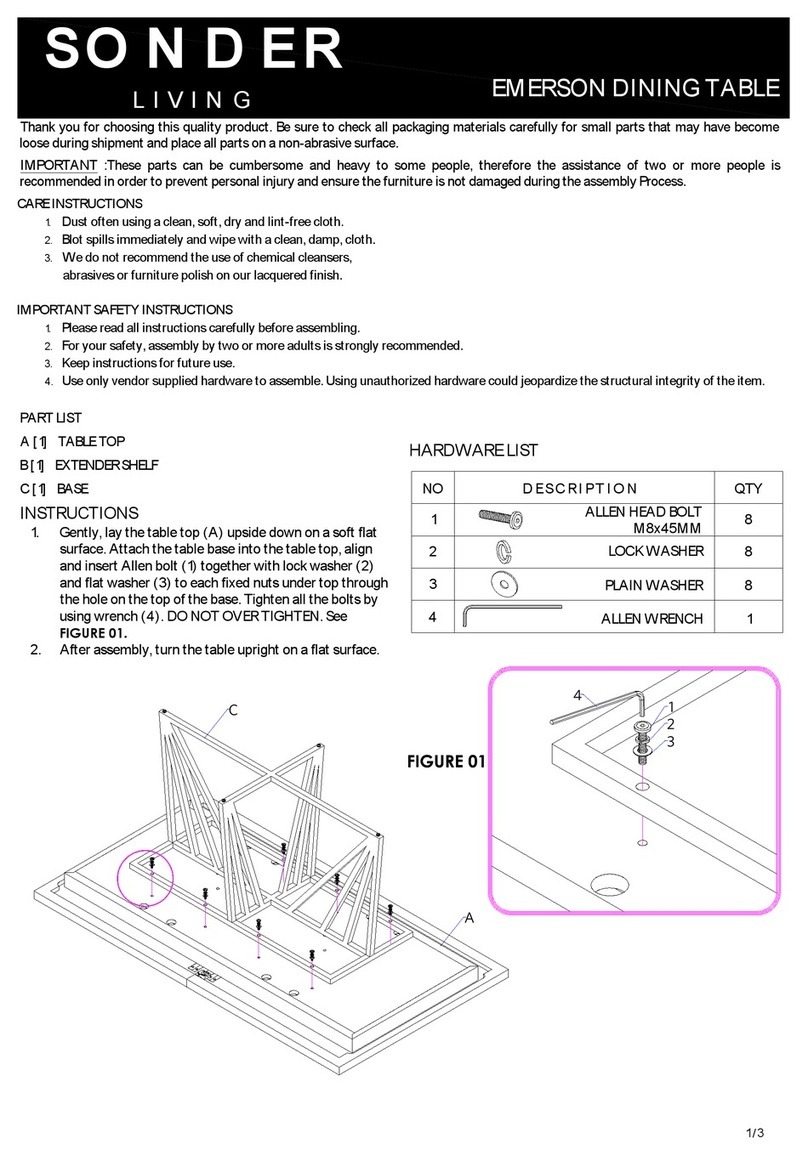 Sonder Emerson Dining Table manual