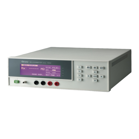 Chroma 16502 User manual