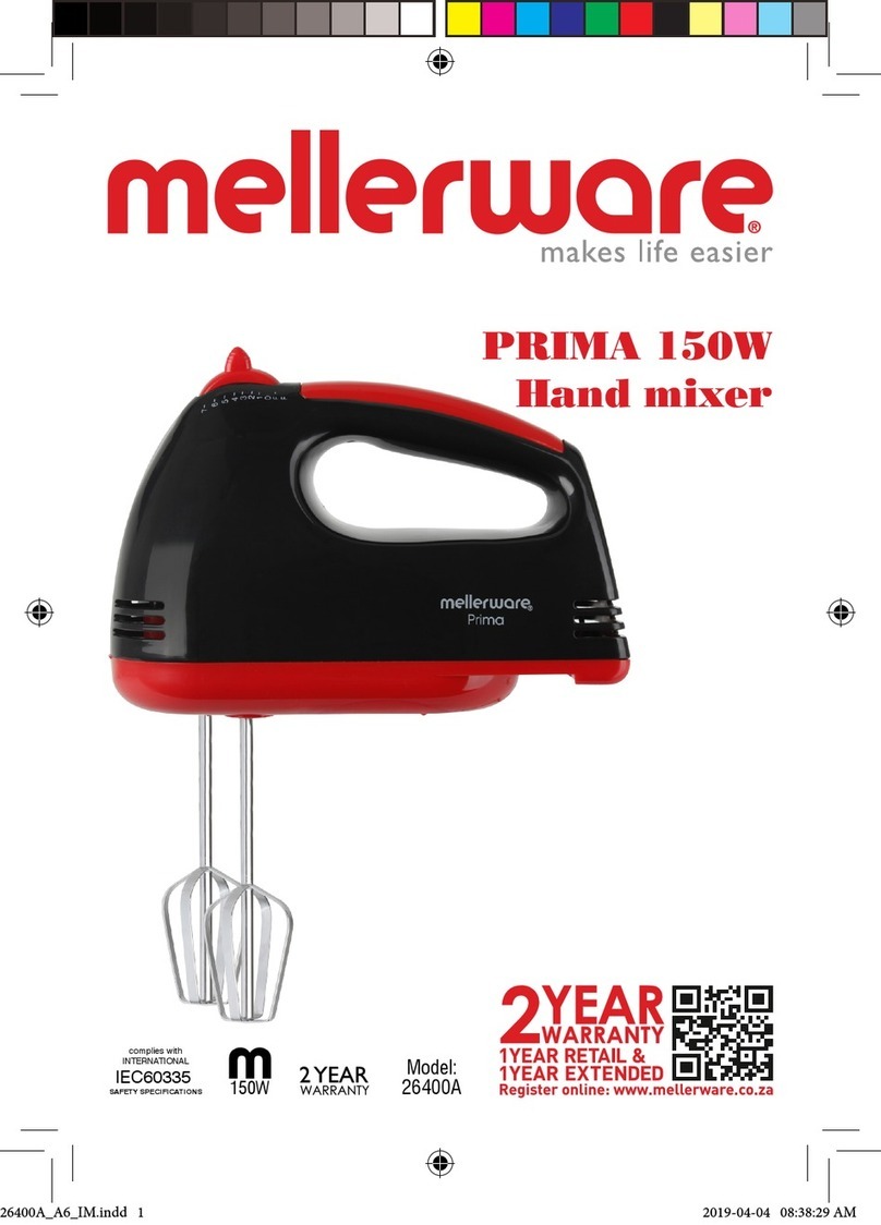 Mellerware PRIMA 150W manual