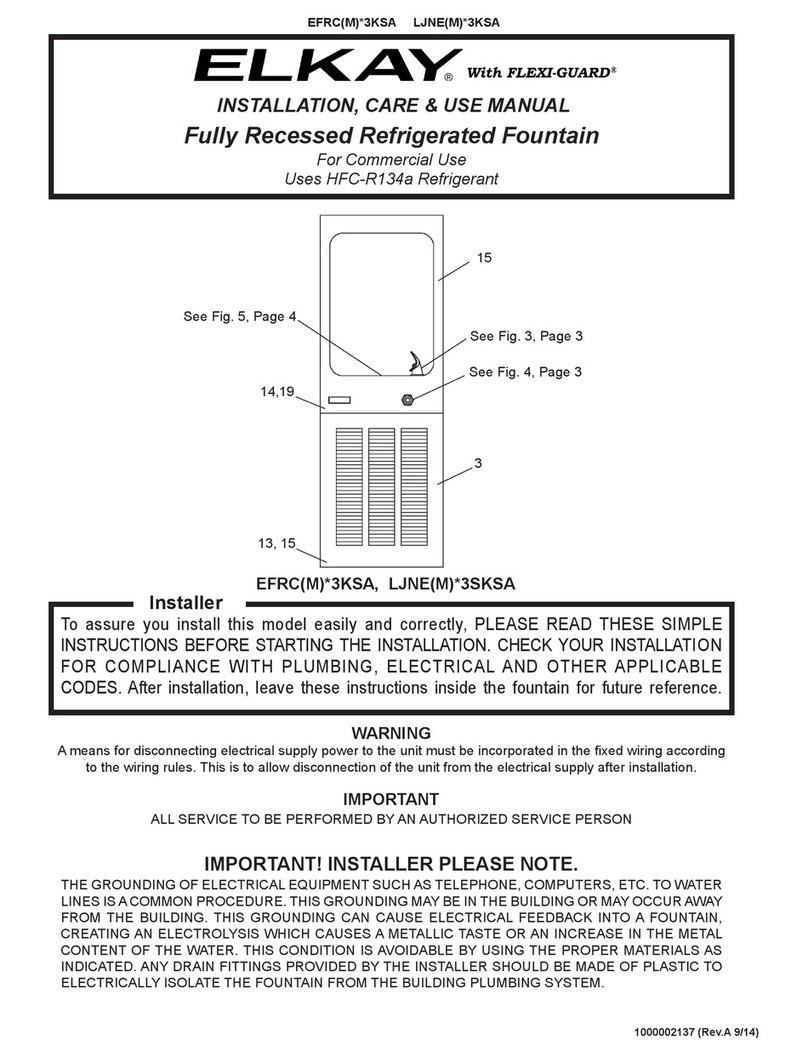 Elkay Flexi-Guard LZS WSVR 3KSA Series Installation manual Elkay Flexi-Guard LZS WSVR 3KSA Series Installation manual