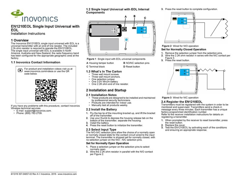 Invonics EN1210EOL installation instructions