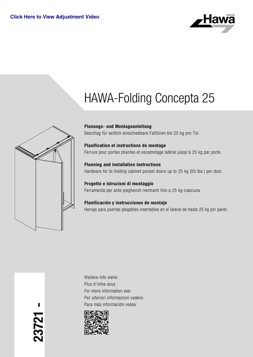 hawa Folding Concepta 25 Technical manual
