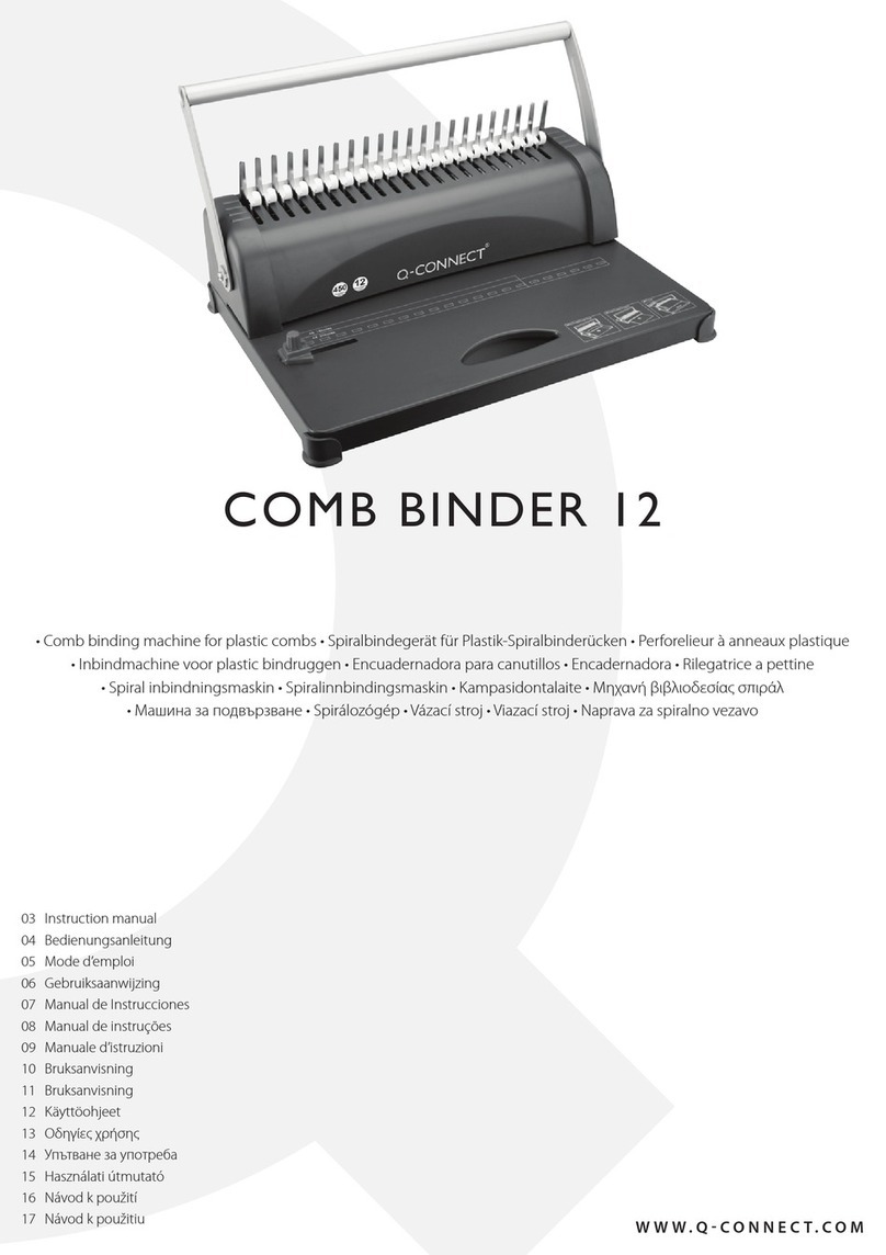 Q-Connect COMB BINDER 12 User manual