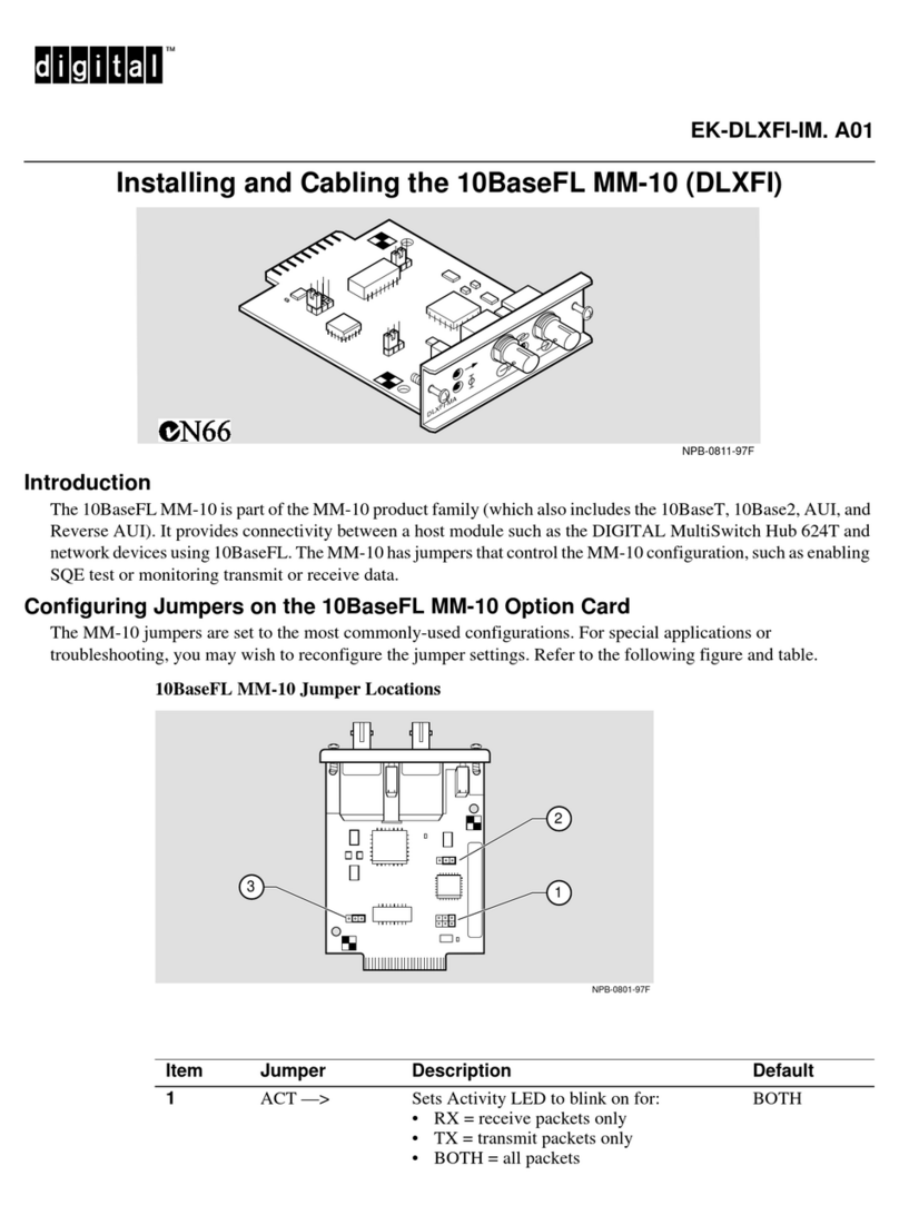 Digital Equipment MM-10 Series User manual