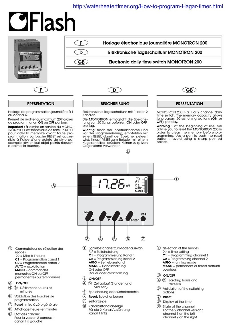 Flash MONOTRON 20 User manual Flash MONOTRON 20 User manual