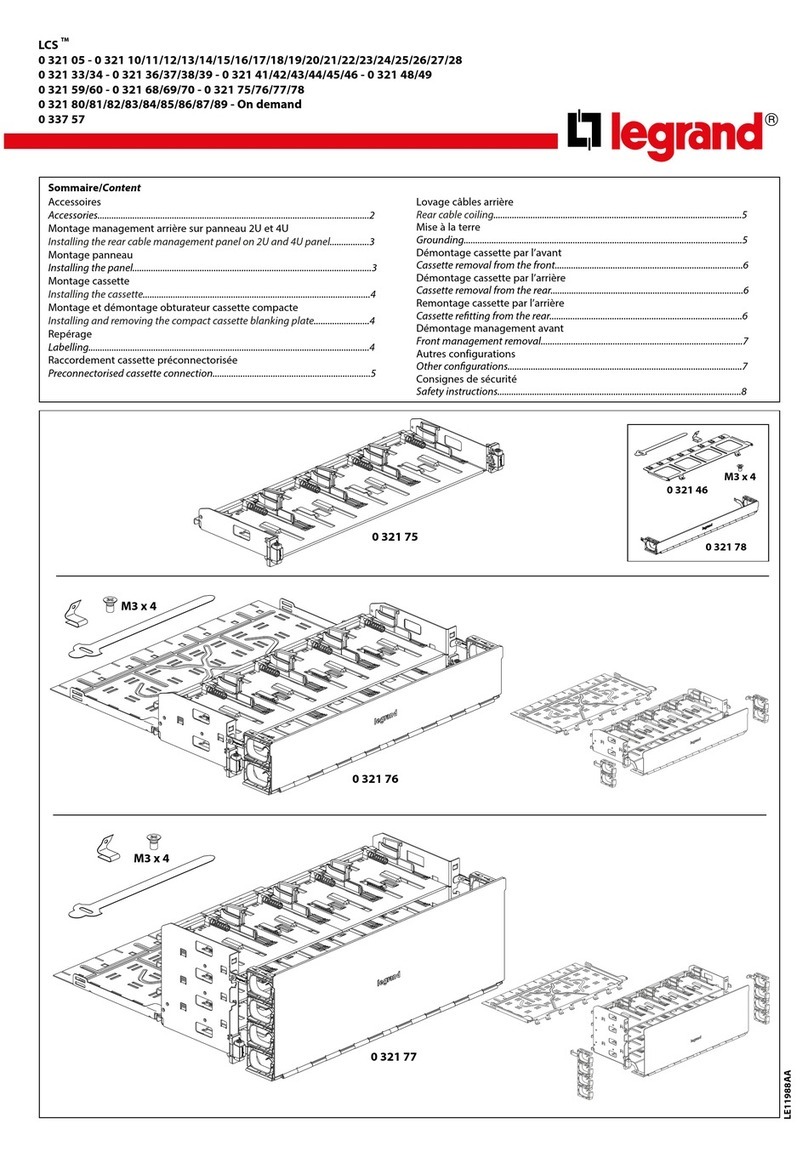 LEGRAND LCS 0 321 Series manual