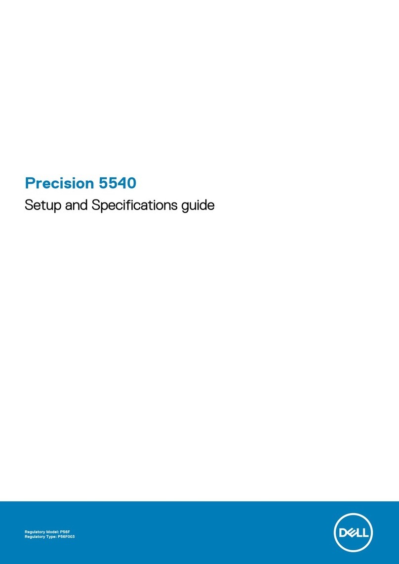 Dell Precision 5540 P56F Setup and specifications guide