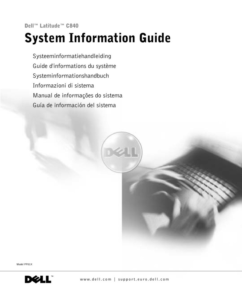Dell LATITUDE C840 PP01X User guide