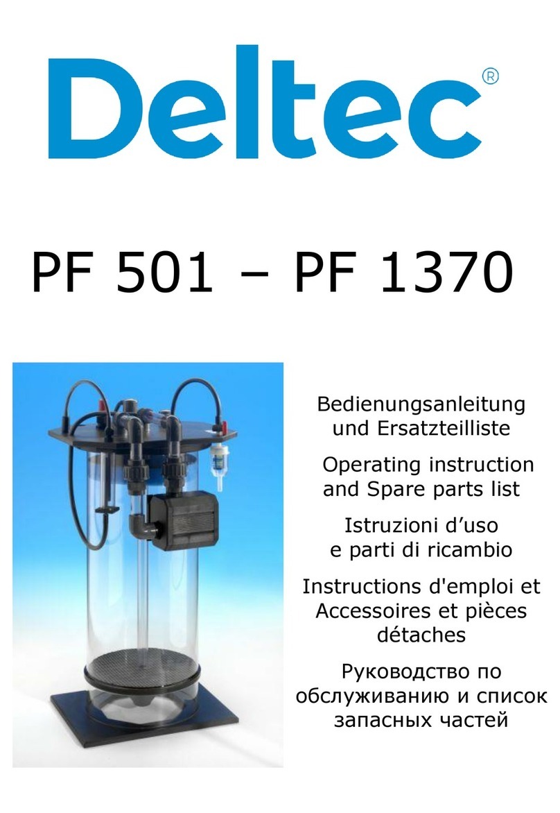 Deltec PF 501 Operating instructions and spare parts list