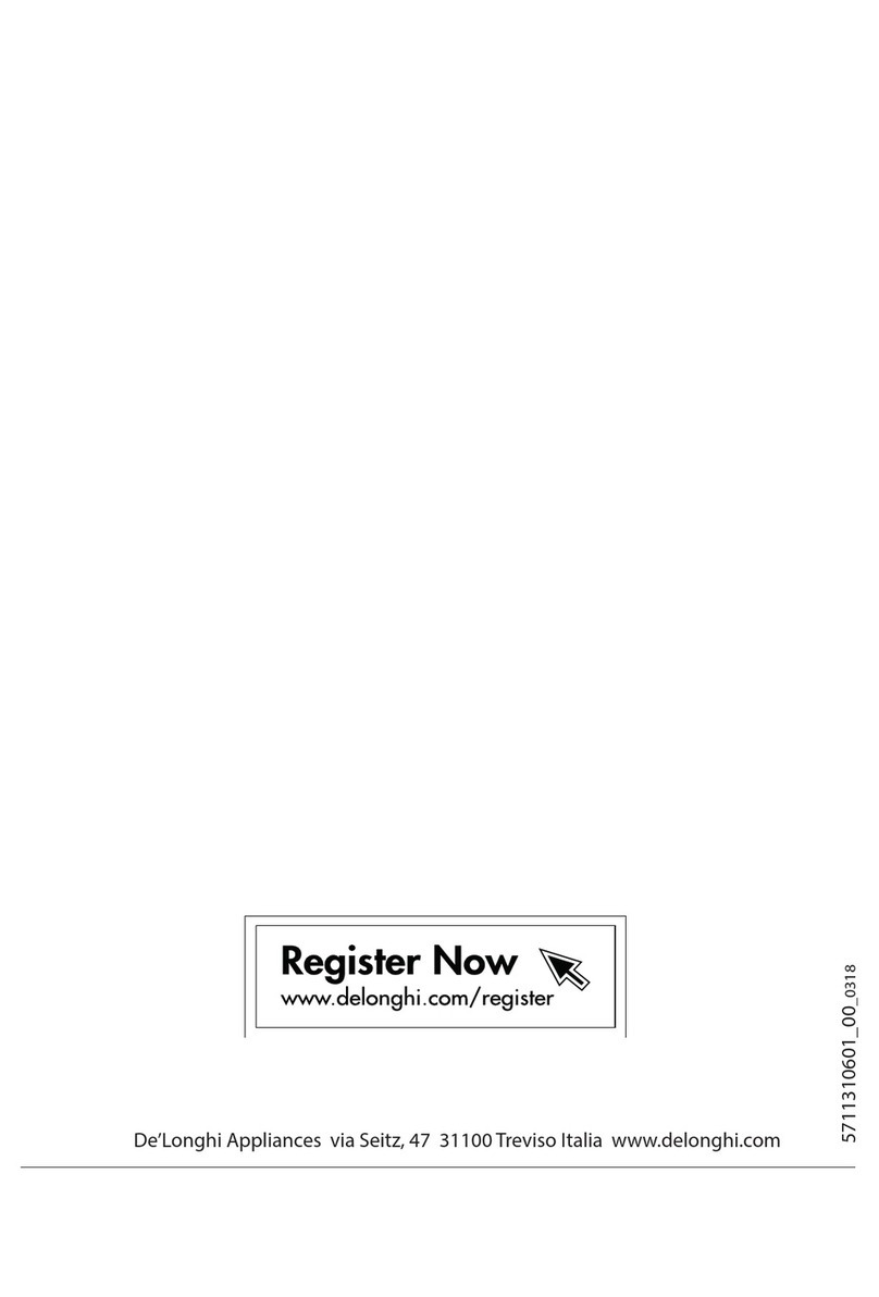 DeLonghi HCM Series quick start guide