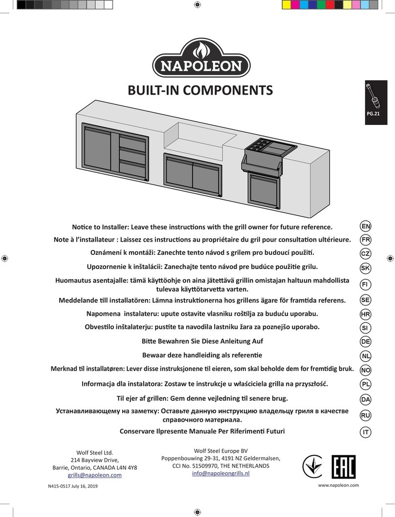 Napoleon BI-3624-1D1W Notice to Installer