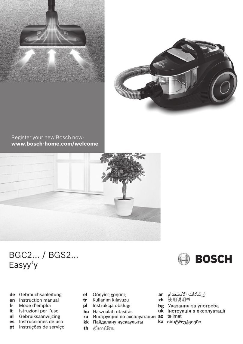 Bosch BGC2 Series User manual
