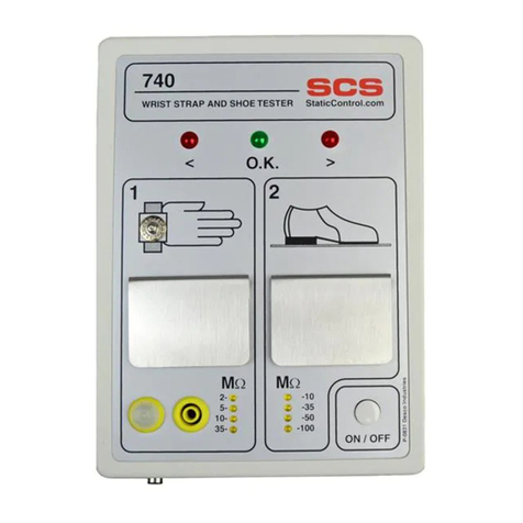 SCS 740 User manual