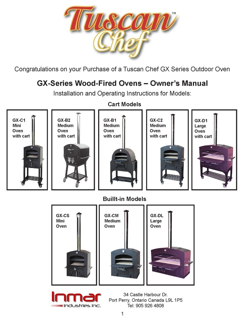 Tuscan Chef GX Series owner's manual