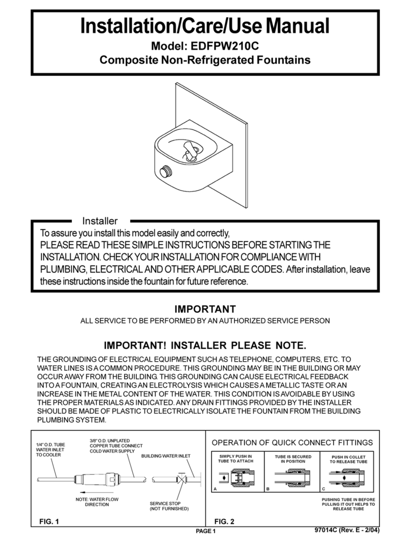 Elkay EDFPW210C Installation manual Elkay EDFPW210C Installation manual