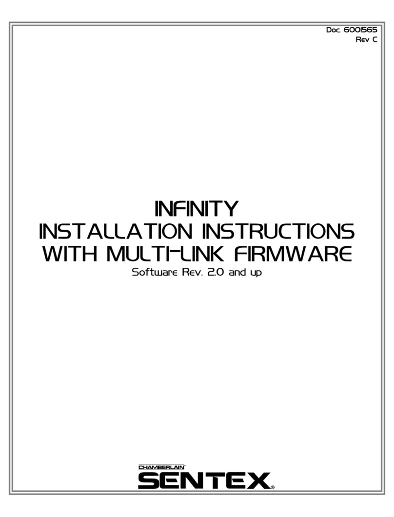 Chamberlain SENTEX Infinity Series User manual