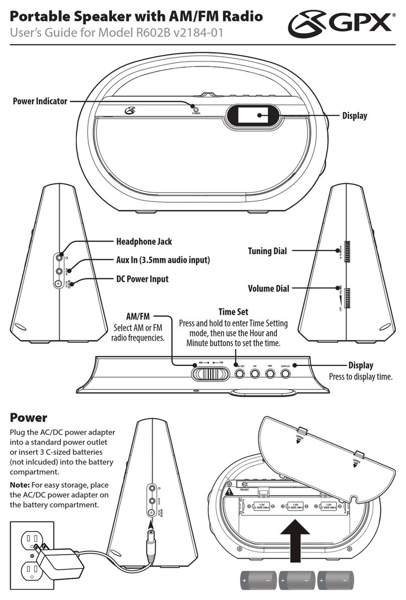 GPX R602B v2184-01 user guide