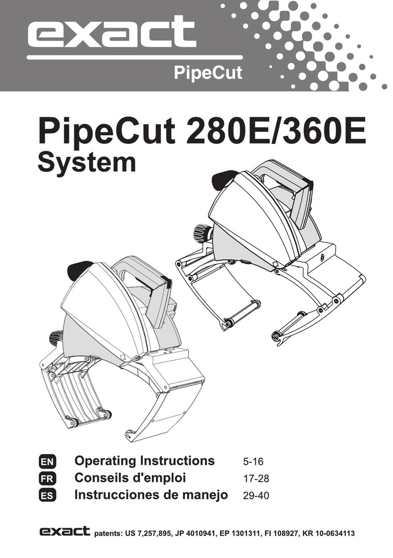 eXact PipeCut 280E System operating instructions