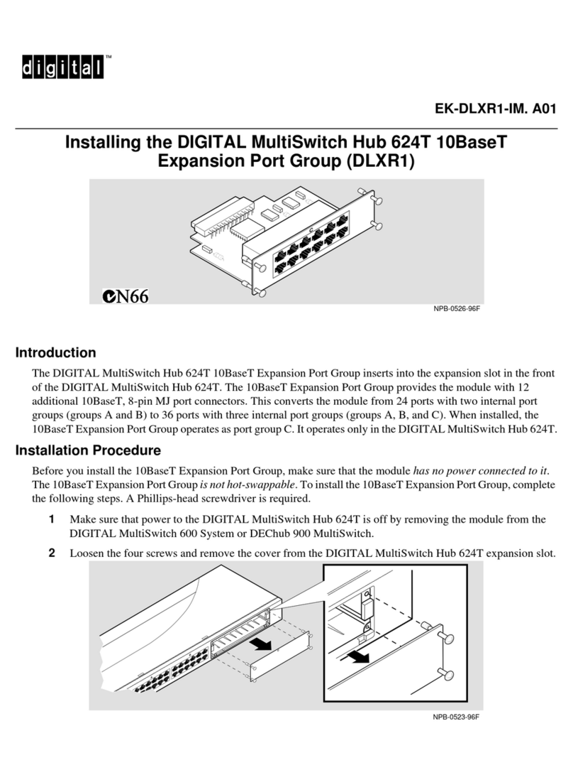 Digital Equipment 624T Installing manual