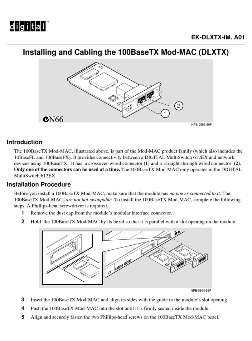 Digital Equipment Mod-MAC Series User manual