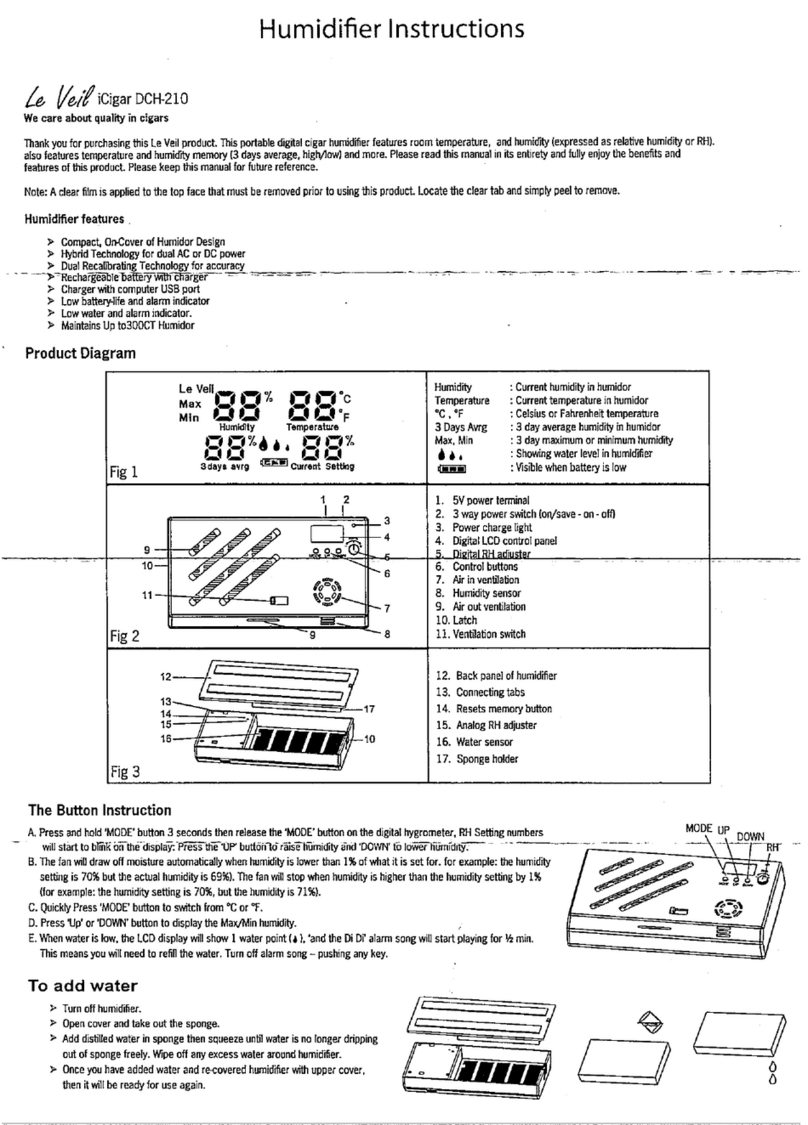 Le Veil iCigar DCH-219 instructions
