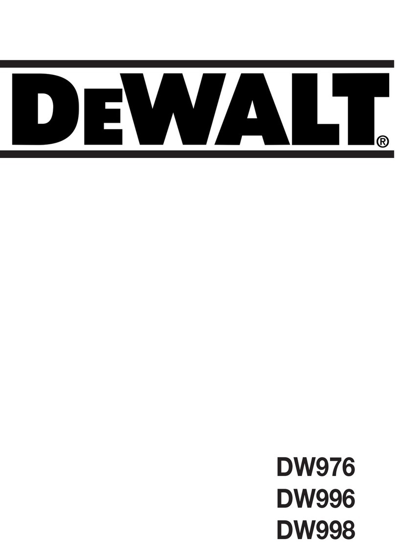 DeWalt DW976 User manual