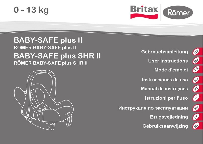 Romer Britax BABY-SAFE plus II User instructions