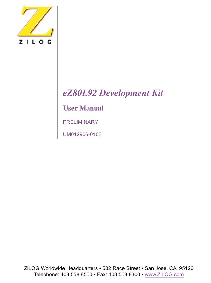 ZiLOG eZ80L92 User manual