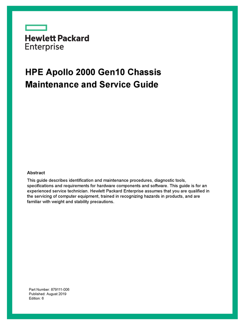Hewlett Packard Enterprise Apollo 2000 Gen10 Maintenance and service guide