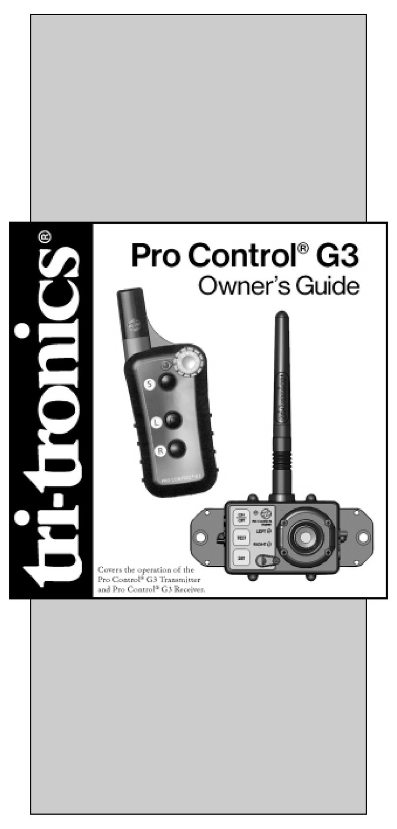 Tri-Tronics Pro G3 series User manual