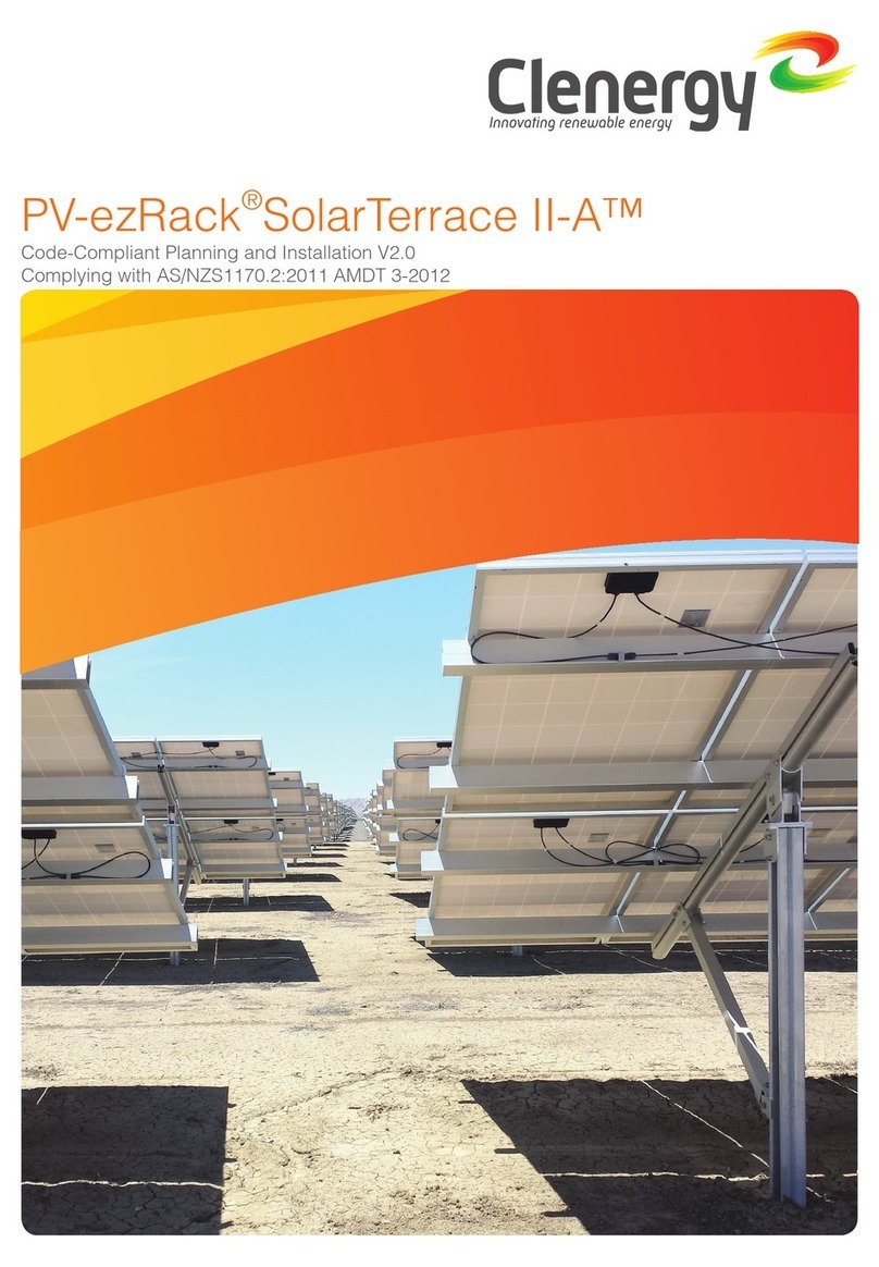 Clenergy PV-ezRack SolarTerrace II-A manual Clenergy PV-ezRack SolarTerrace II-A manual