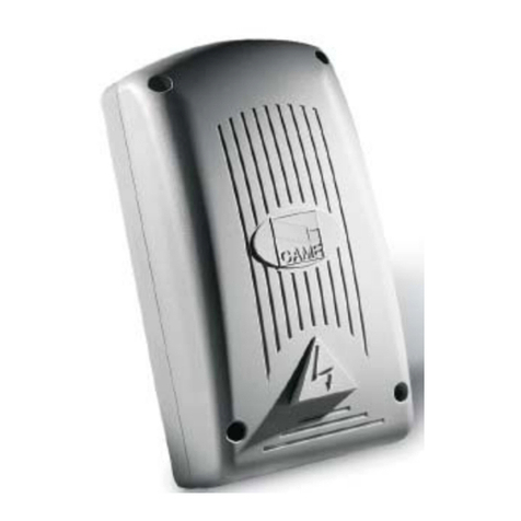 CAME TRA05 User manual