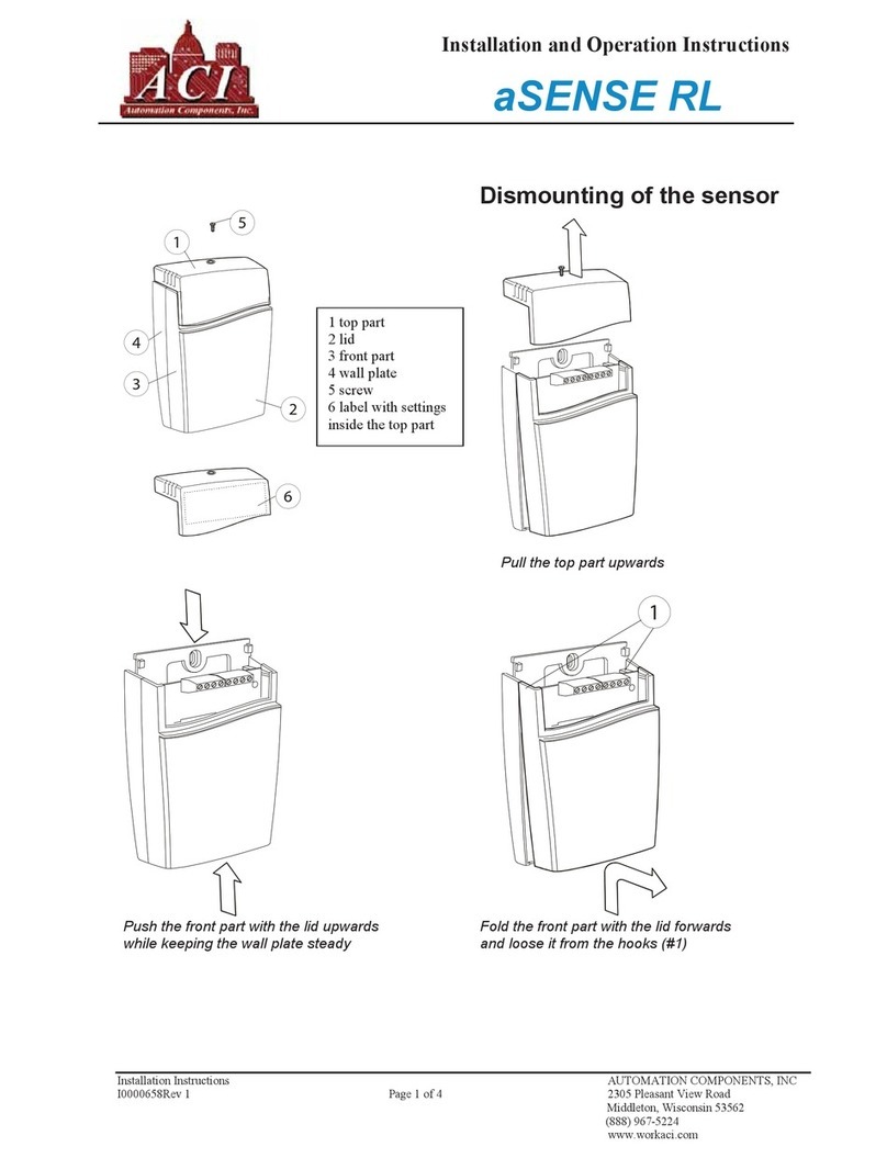 aci aSENSE RL User manual