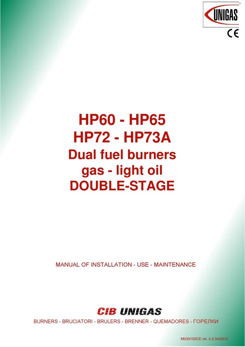 CIB UNIGAS HP60 Series Technical manual of installation, use and maintenance