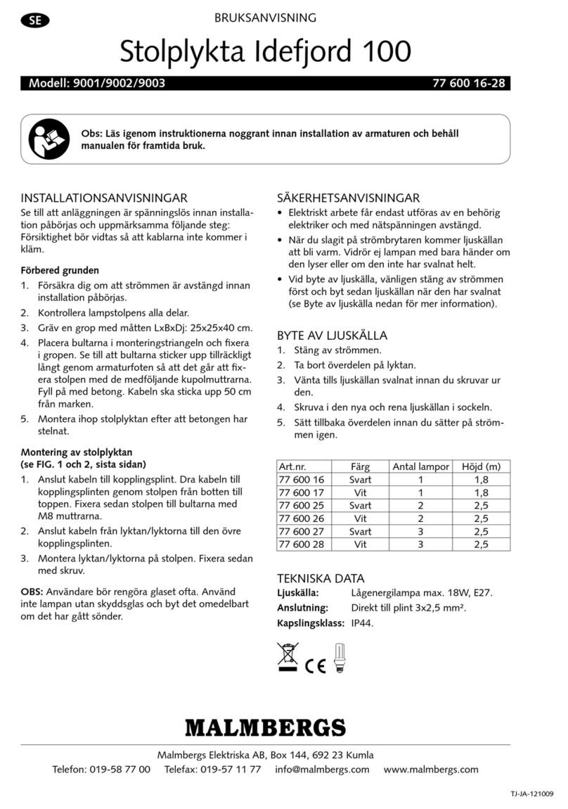 Malmbergs Idefjord 100 9001 instruction manual Malmbergs Idefjord 100 9001 instruction manual