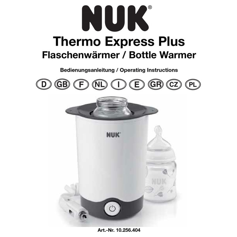 NUK Thermo Express Plus operating instructions