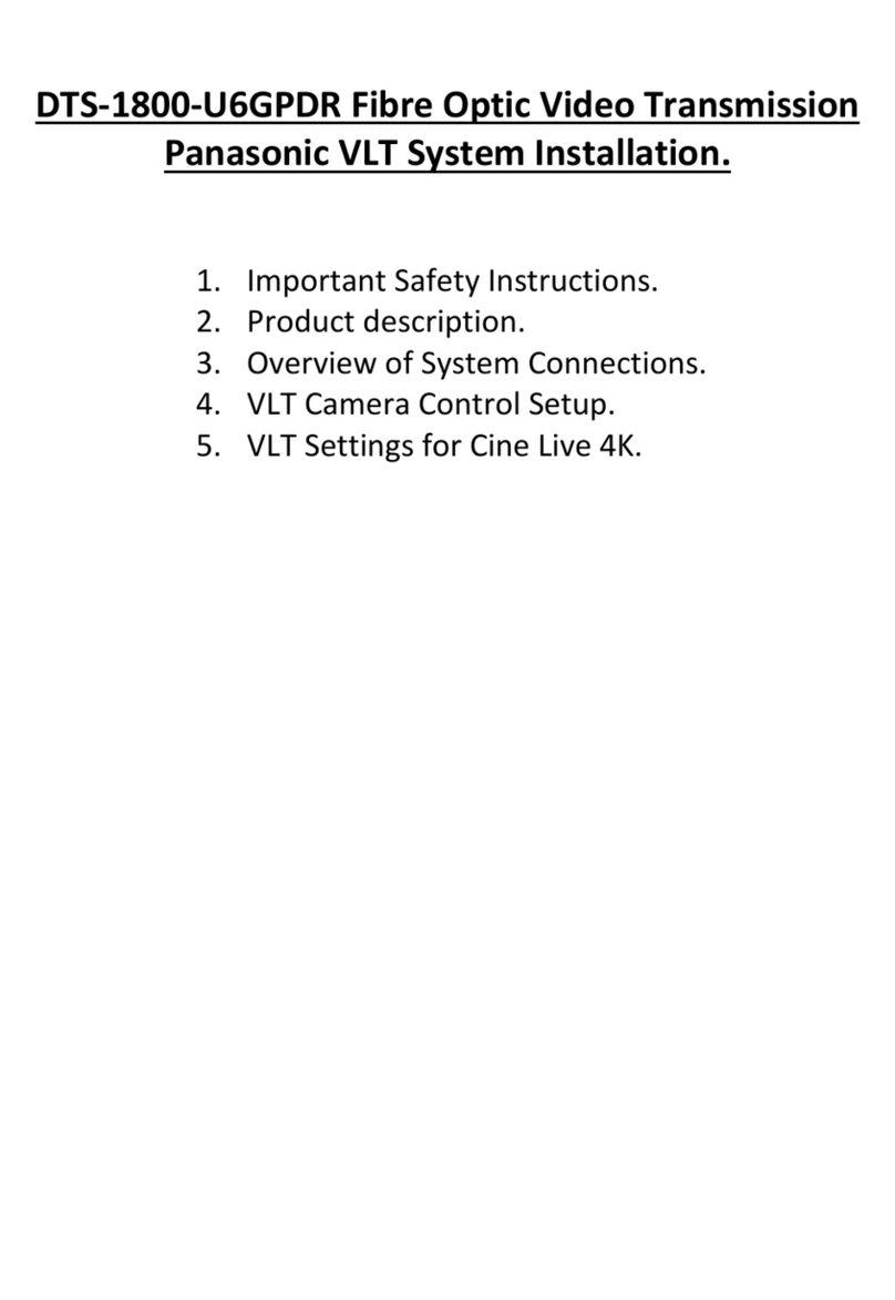 Panasonic DTS-1800-U6GPDR Quick start guide