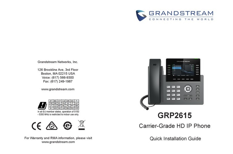 Grandstream Networks GRP2615 User manual