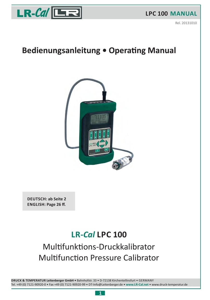 LR-Cal LPC 100 User manual