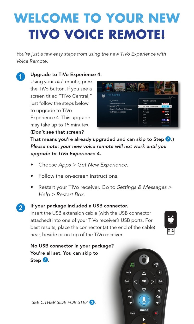 Atlantic broadband TIVO quick start guide