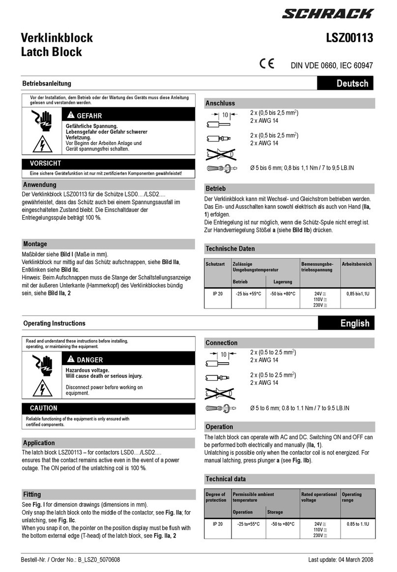 Schrack LSZ00113 User manual
