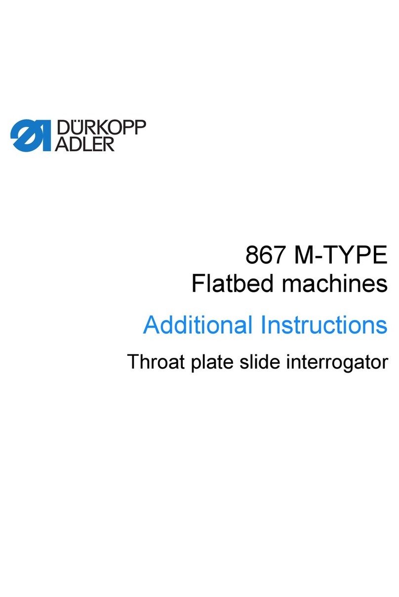 DURKOPP ADLER DAC classic 867 Operating manual